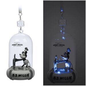 Disney 100 Steamboat Willie Light Up Sketchbook Christmas Ornament 